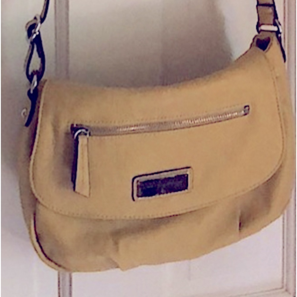 Nicole Miller yellow leather purse